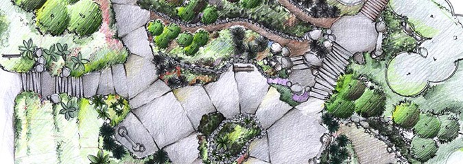 Landscape garden plan 