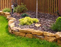 Garden stone border